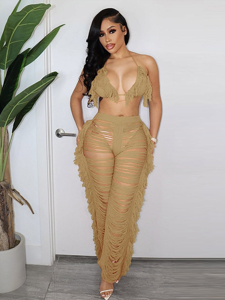 Kamaya Tassel Pants Set