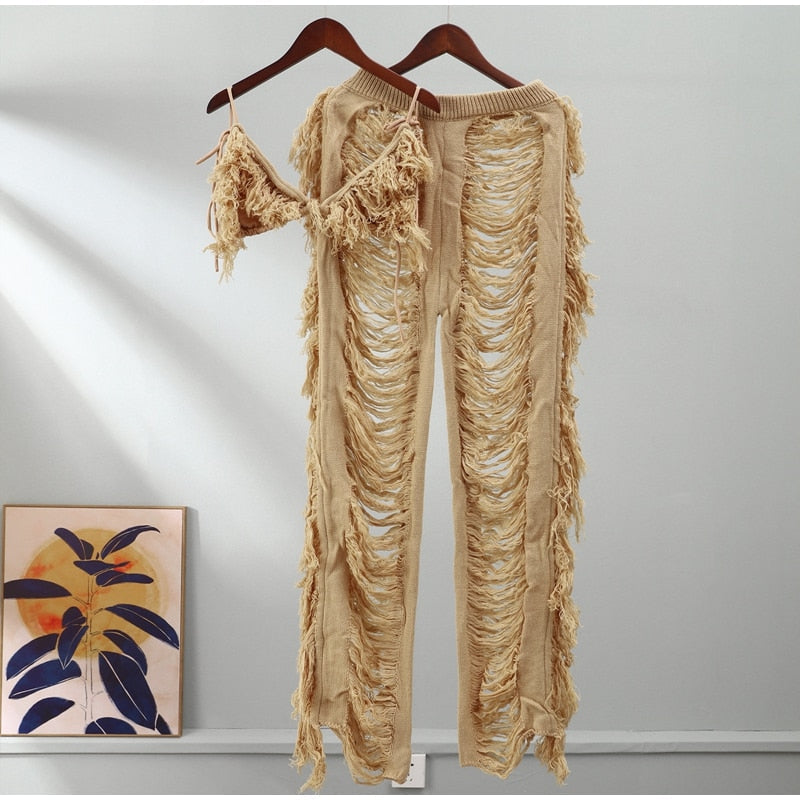Kamaya Tassel Pants Set