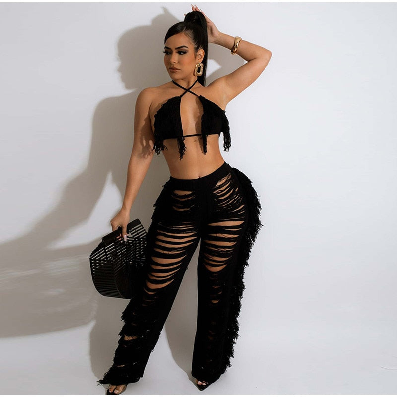 Kamaya Tassel Pants Set