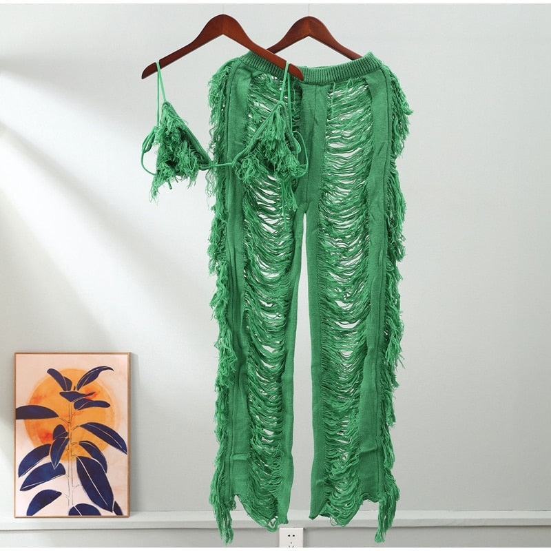 Kamaya Tassel Pants Set