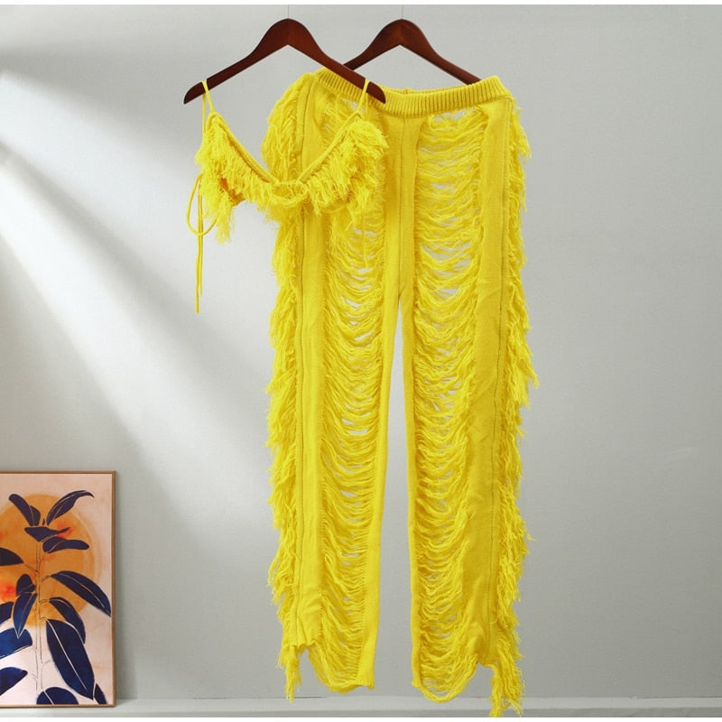 Kamaya Tassel Pants Set