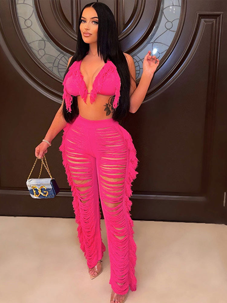 Kamaya Tassel Pants Set