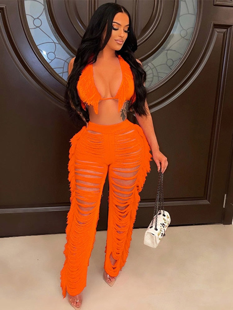 Kamaya Tassel Pants Set