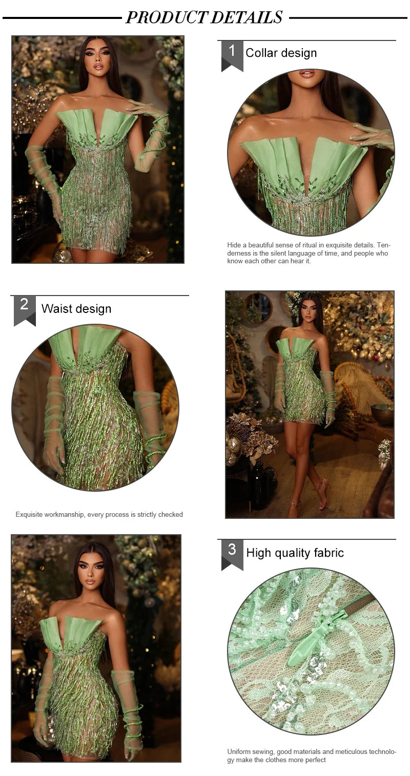 Kiana Beading Mini Dress