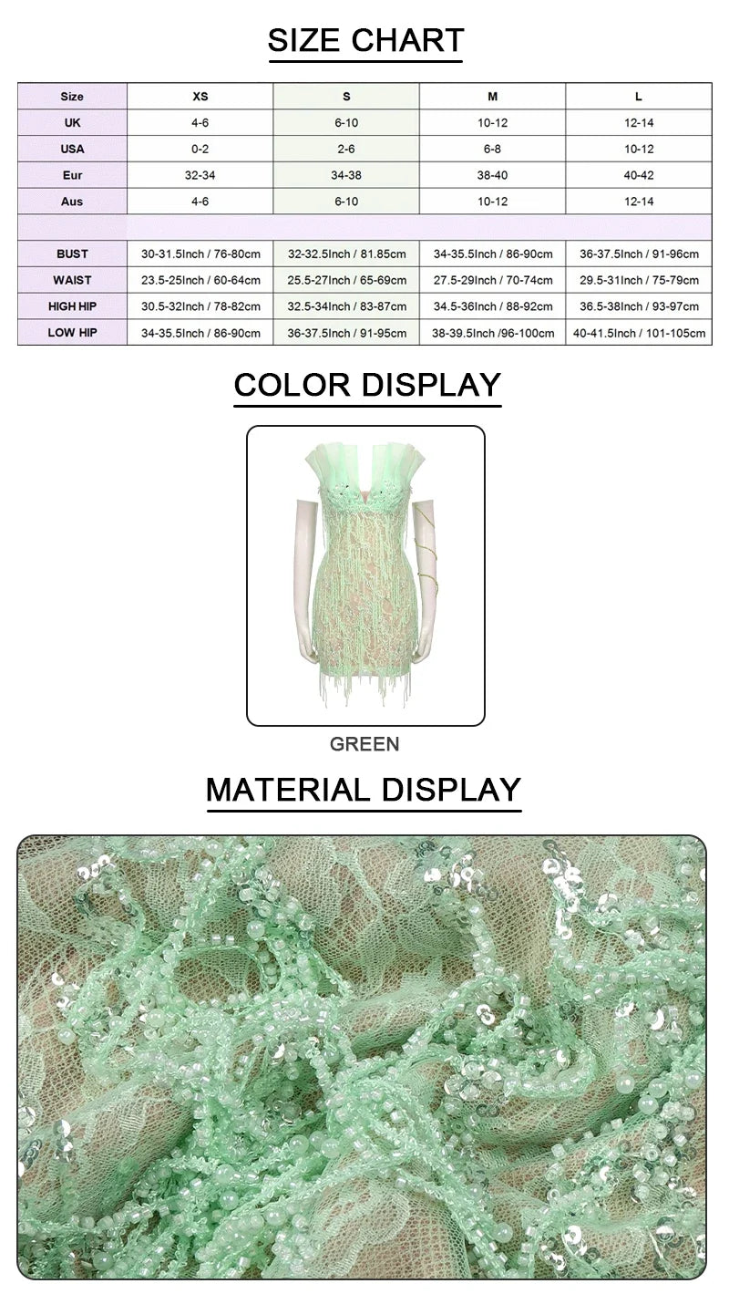 Kiana Beading Mini Dress