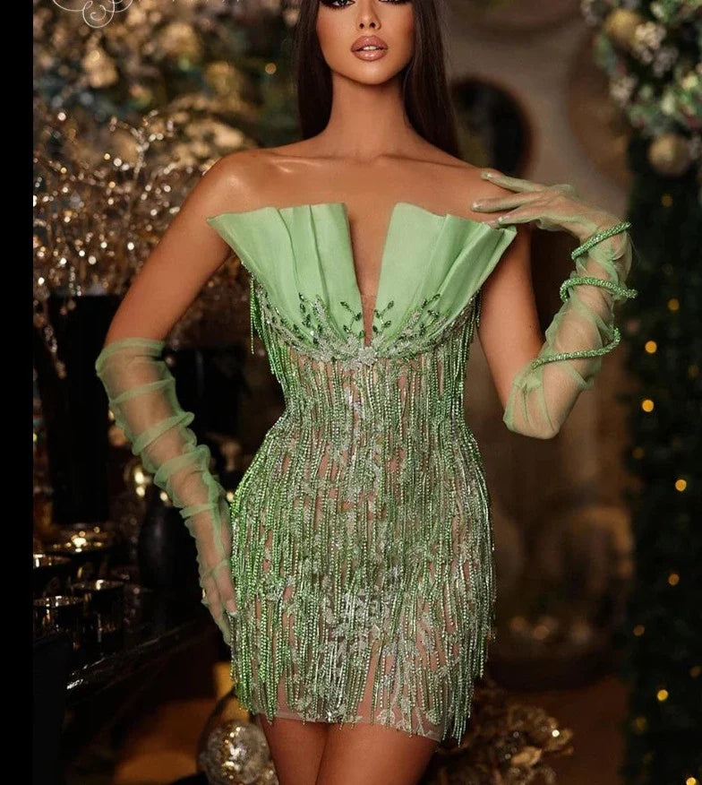 Kiana Beading Mini Dress