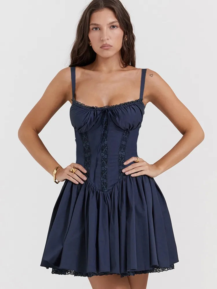 Lace Me Up Mini Dress