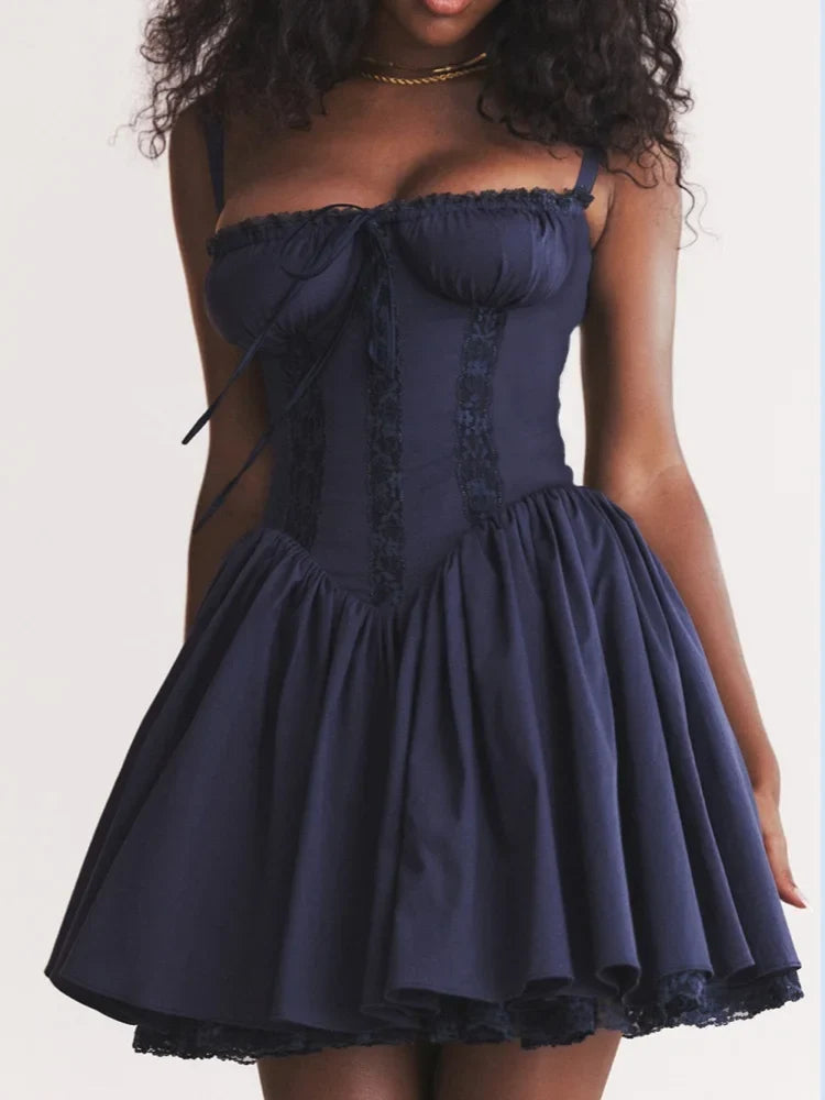 Lace Me Up Mini Dress