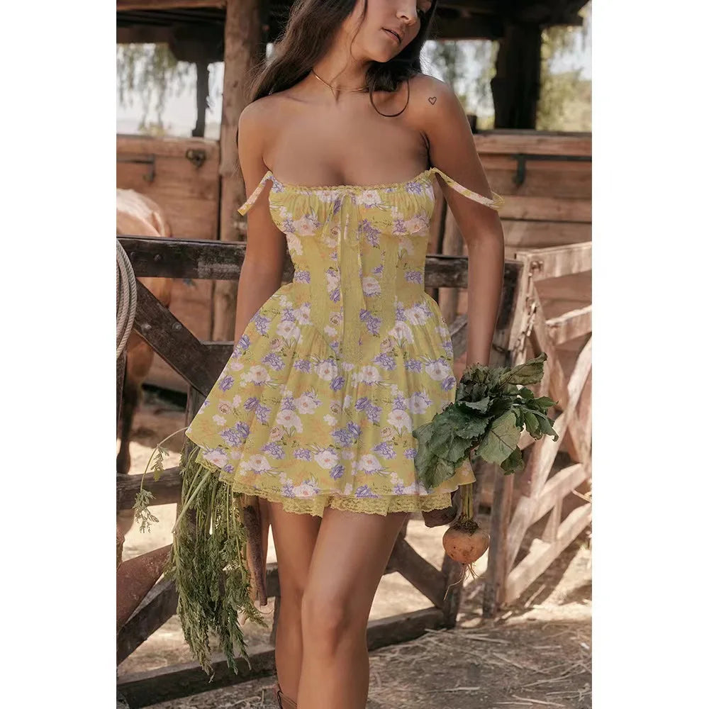 Lace Me Up Mini Dress