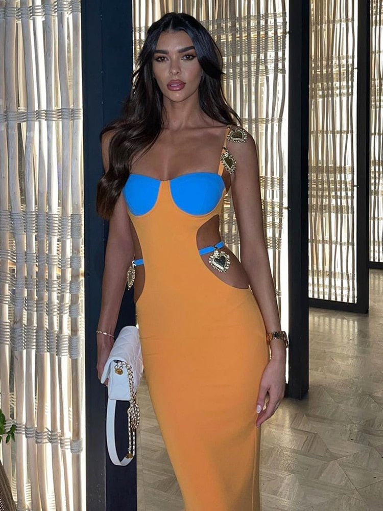 Lauren Bodycon Bandage Maxi Dress