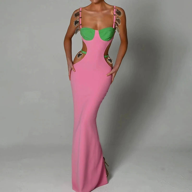 Lauren Bodycon Bandage Maxi Dress