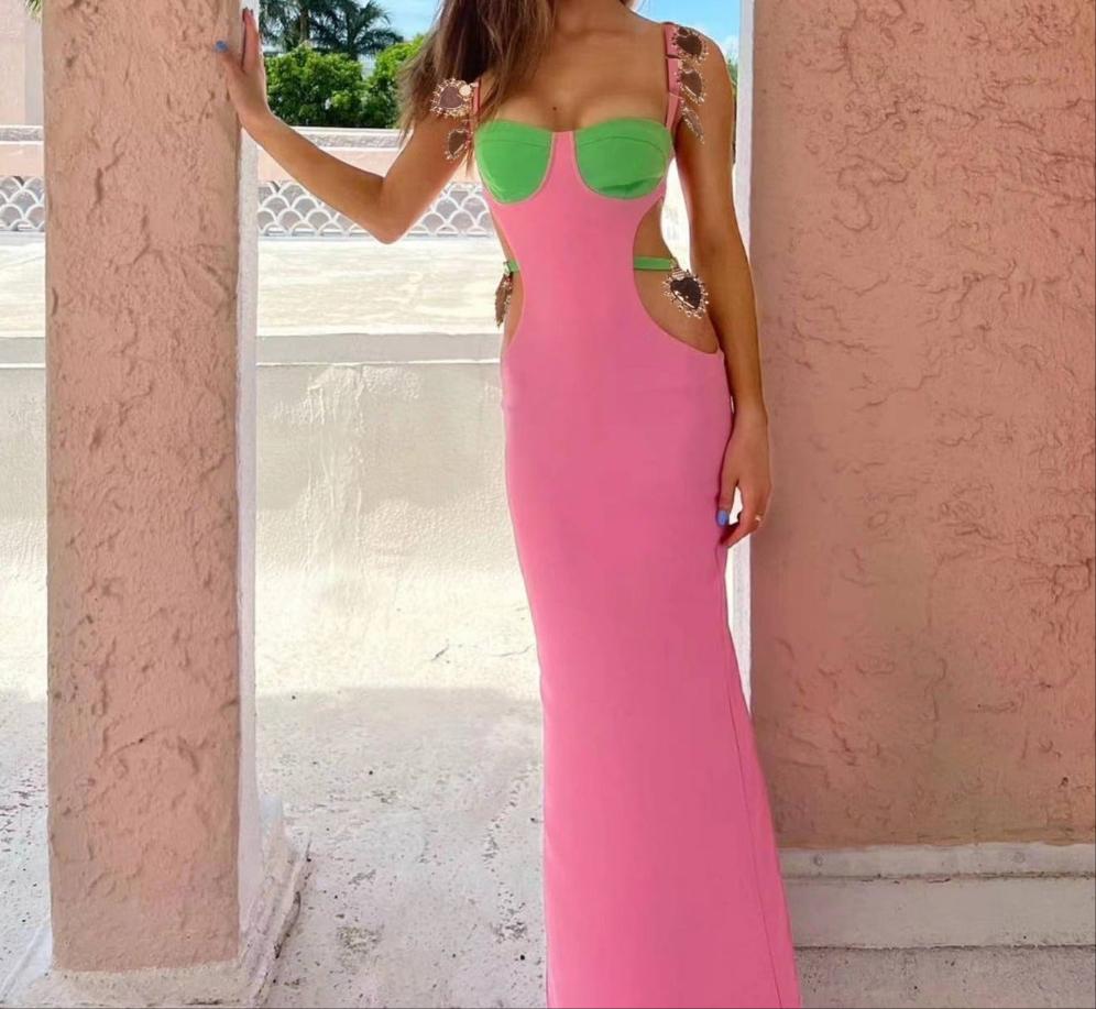 Lauren Bodycon Bandage Maxi Dress