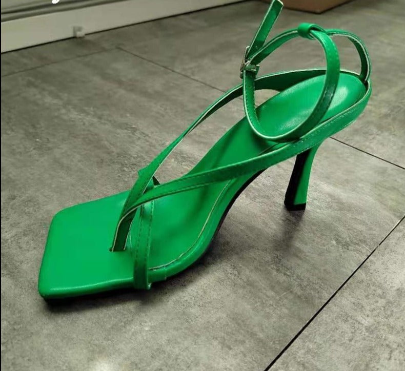 Layla Square Toe High Heel