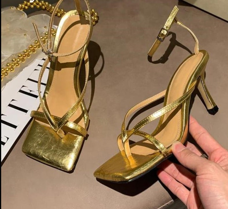 Layla Square Toe High Heel