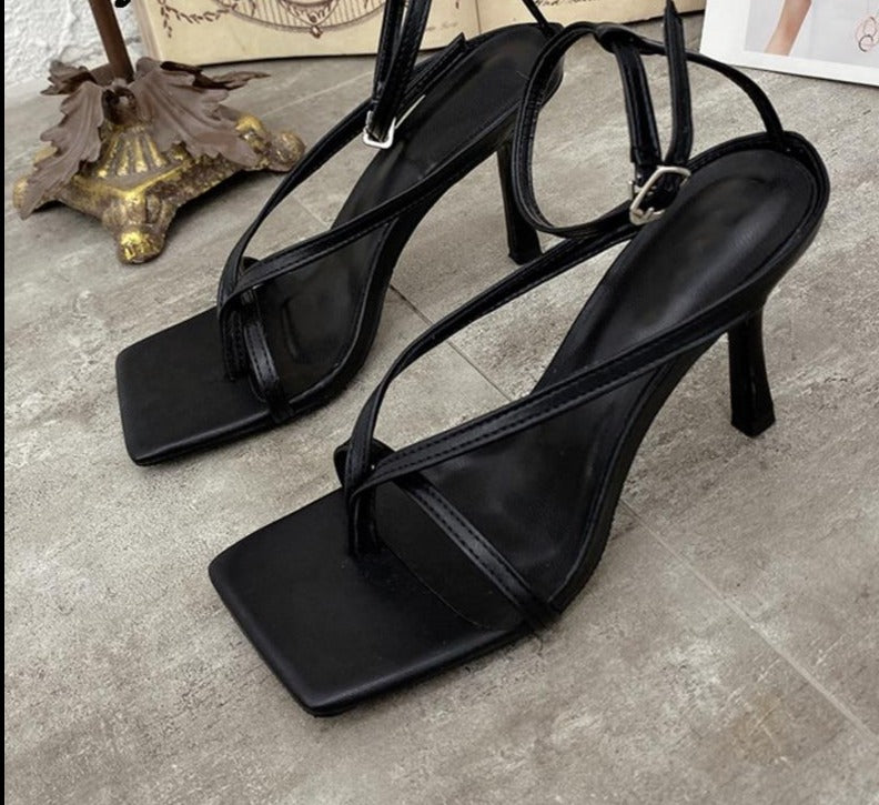 Layla Square Toe High Heel
