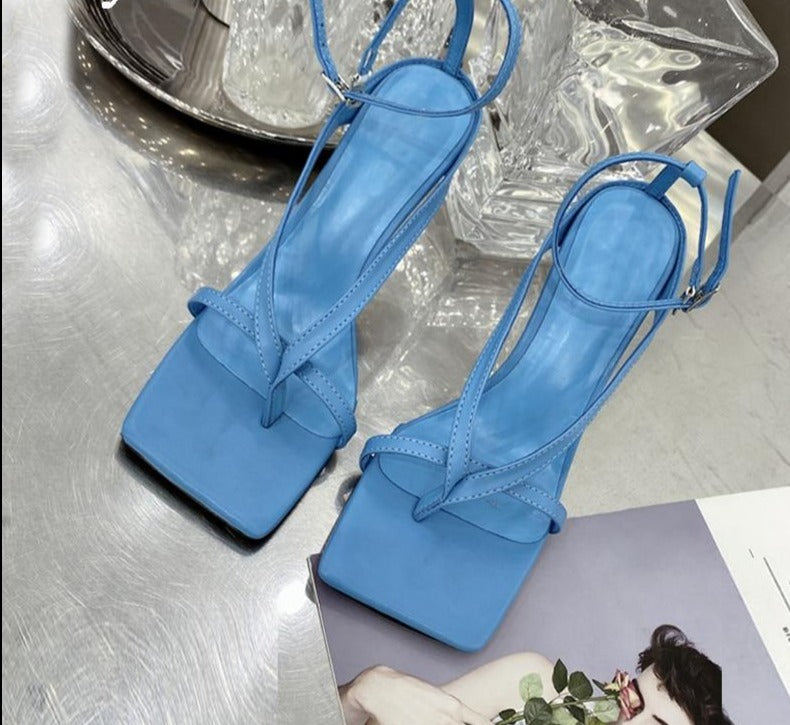 Layla Square Toe High Heel