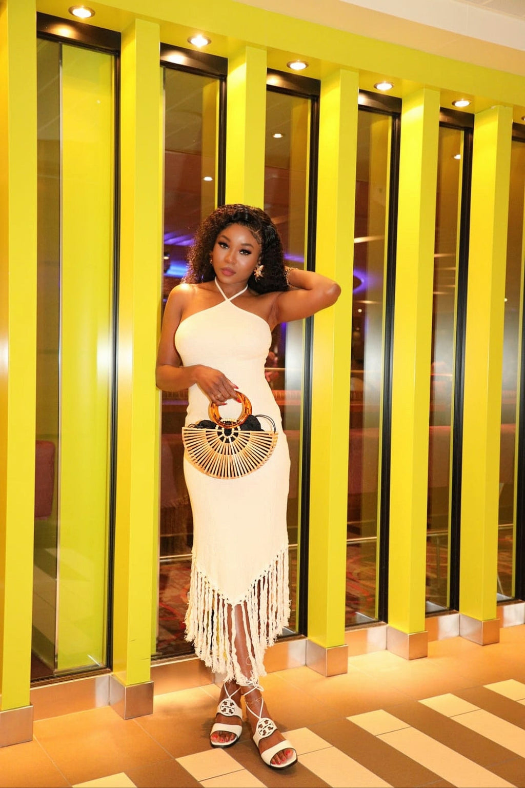 Leslie Fringe Bodycon Dress