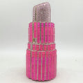 Lipstick Rhinestone Mini Clutch Bag