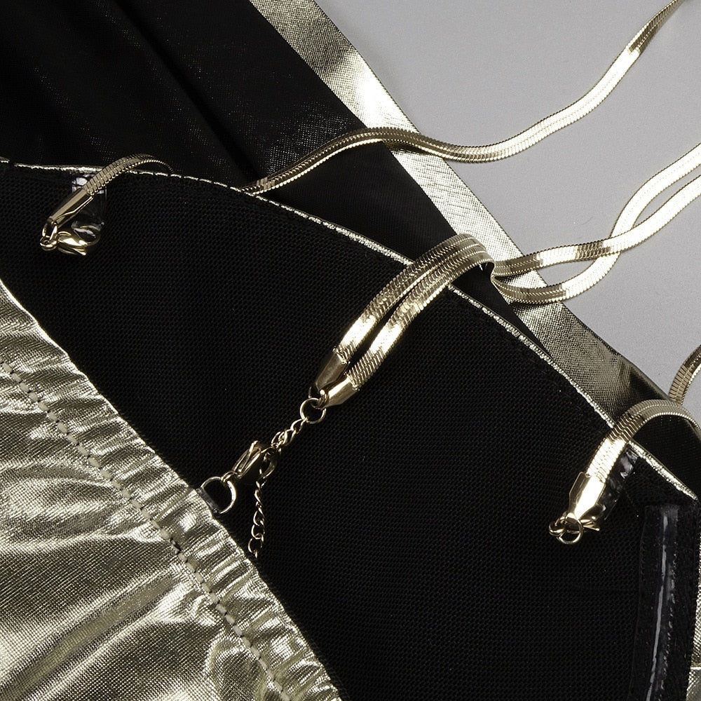 Loves Gold Maxi Dress