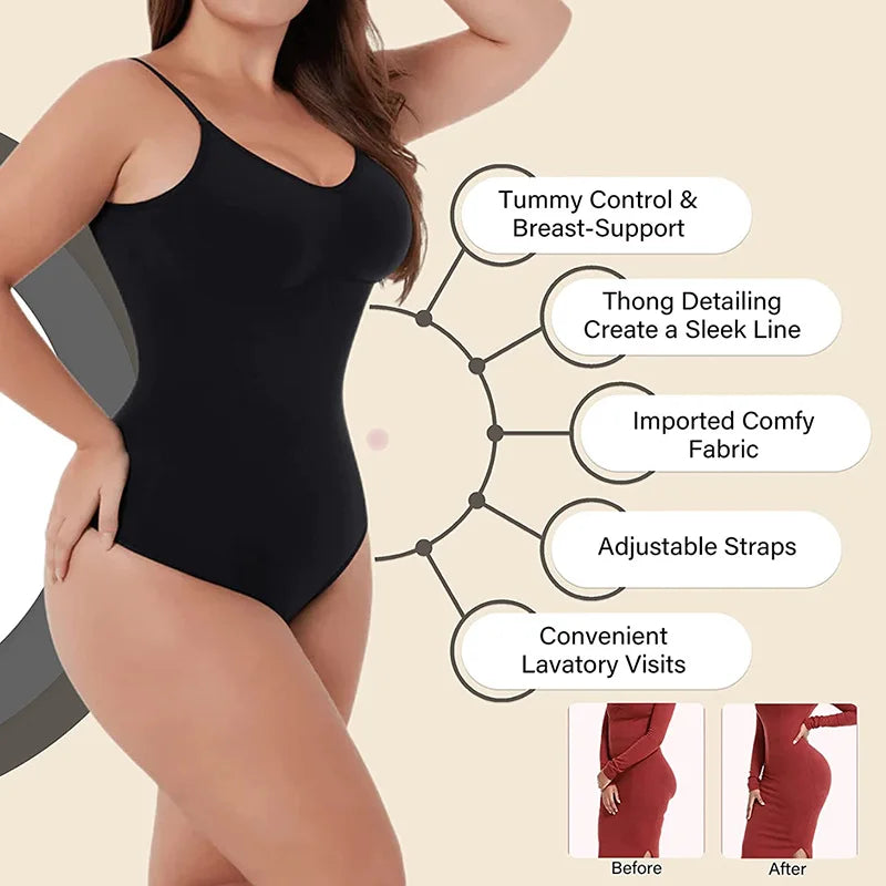 Low Back Shapewear Seamless Bodysuit