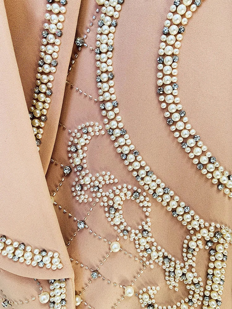 Luxurious Pearl Blazer/Dress