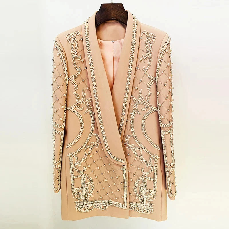 Luxurious Pearl Blazer/Dress
