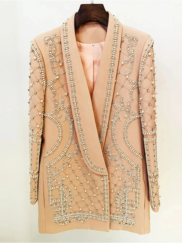 Luxurious Pearl Blazer/Dress