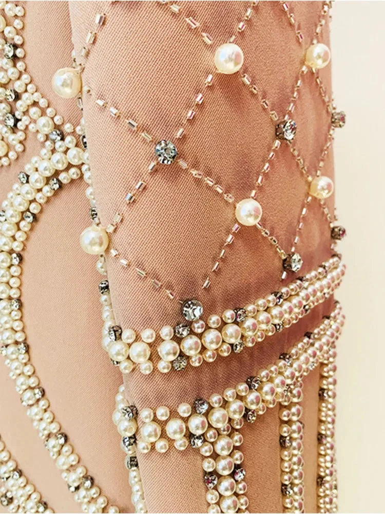 Luxurious Pearl Blazer/Dress