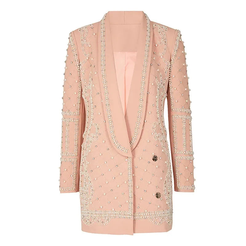 Luxurious Pearl Blazer/Dress