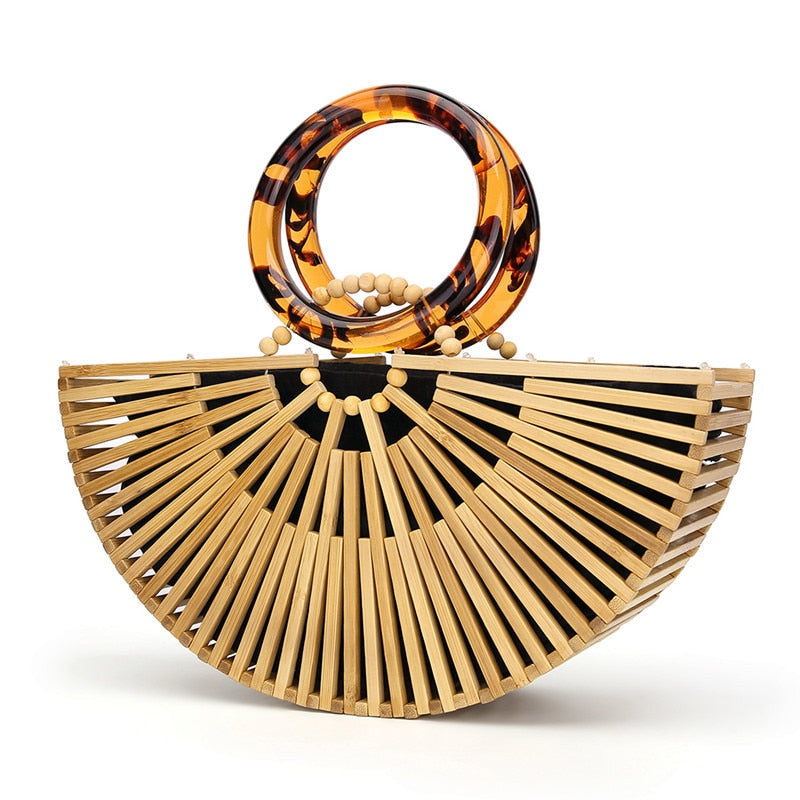Luxury Bamboo Clutch Handbag