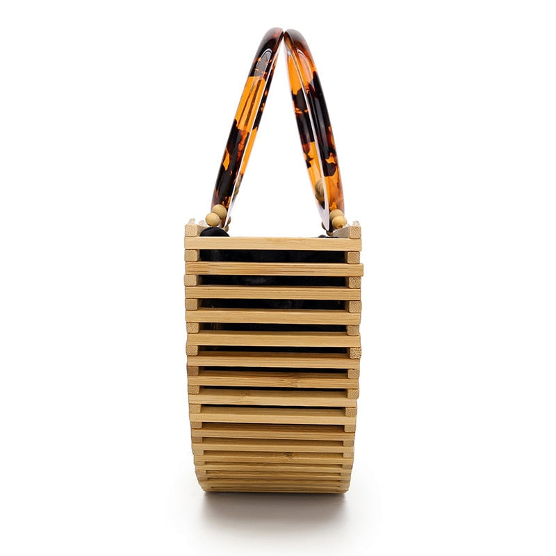 Luxury Bamboo Clutch Handbag