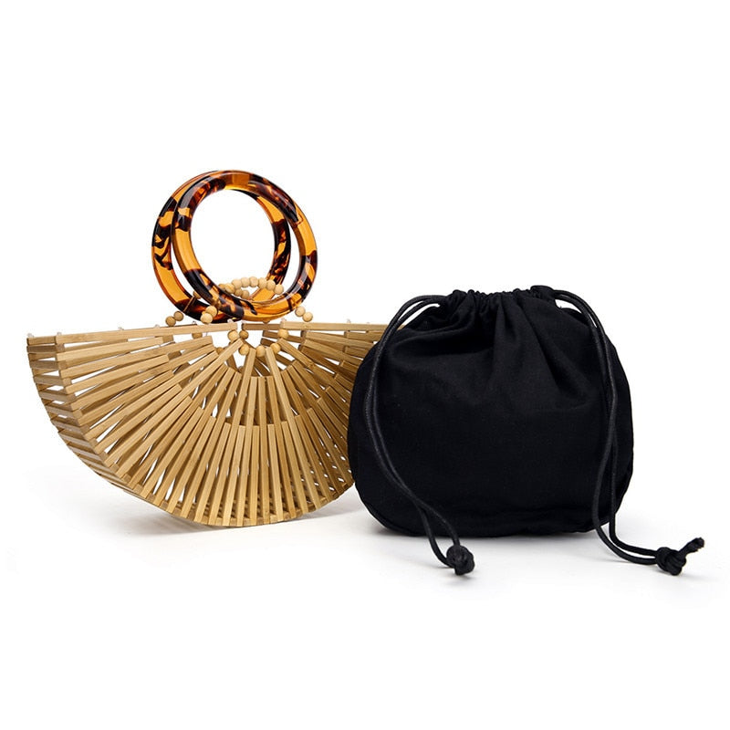 Luxury Bamboo Clutch Handbag