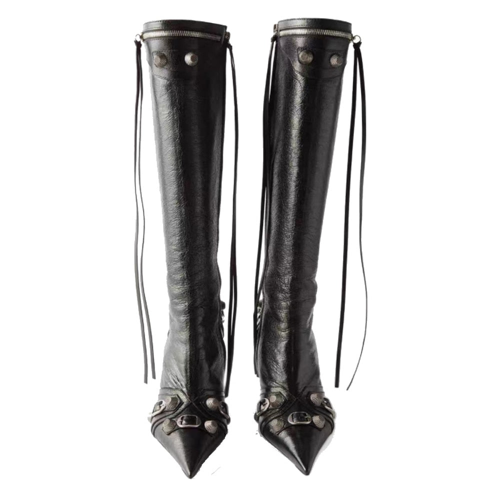 Luxury Pointed Toe Stiletto Boots