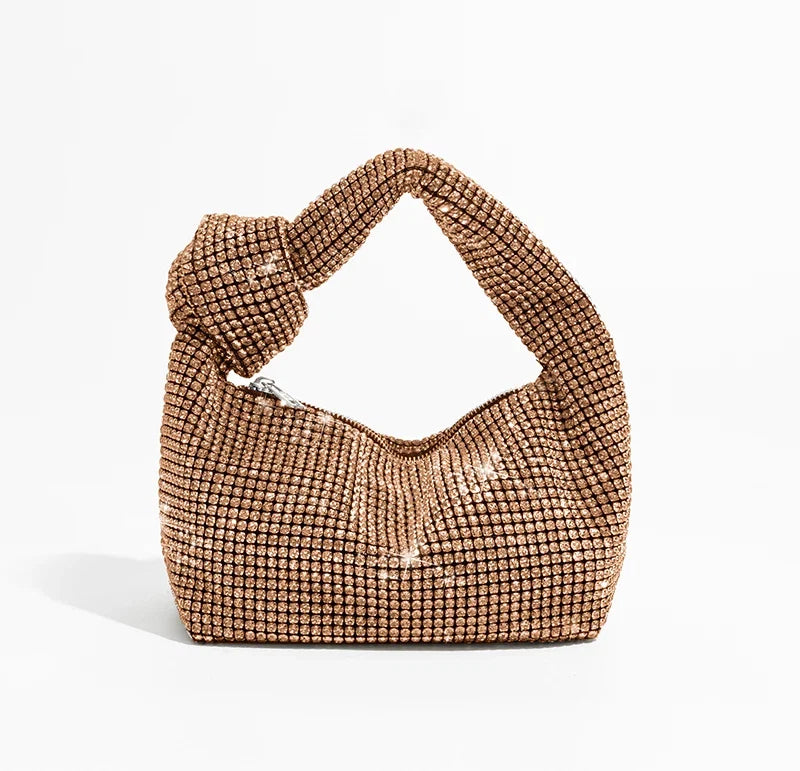 Luxury Rhinestones Knot Handbag