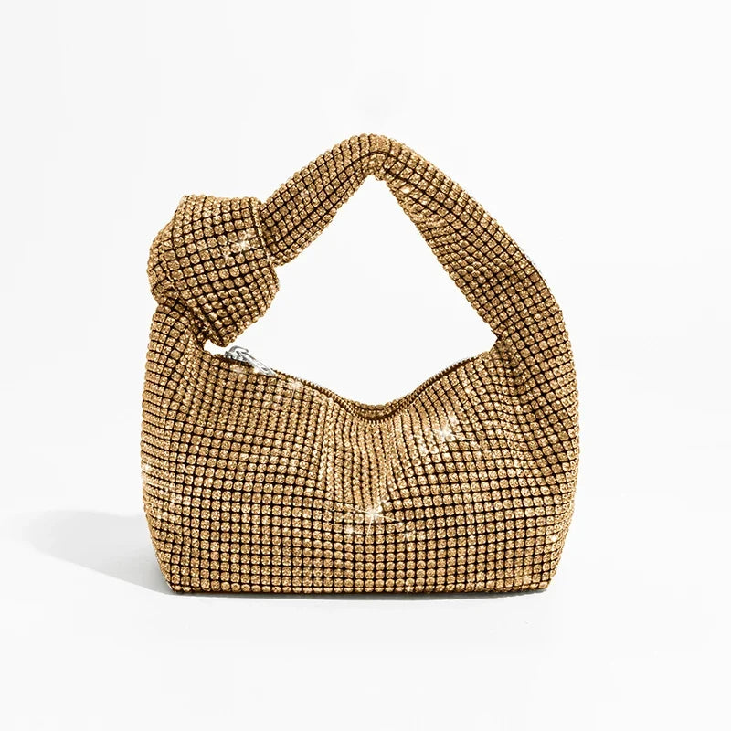 Luxury Rhinestones Knot Handbag
