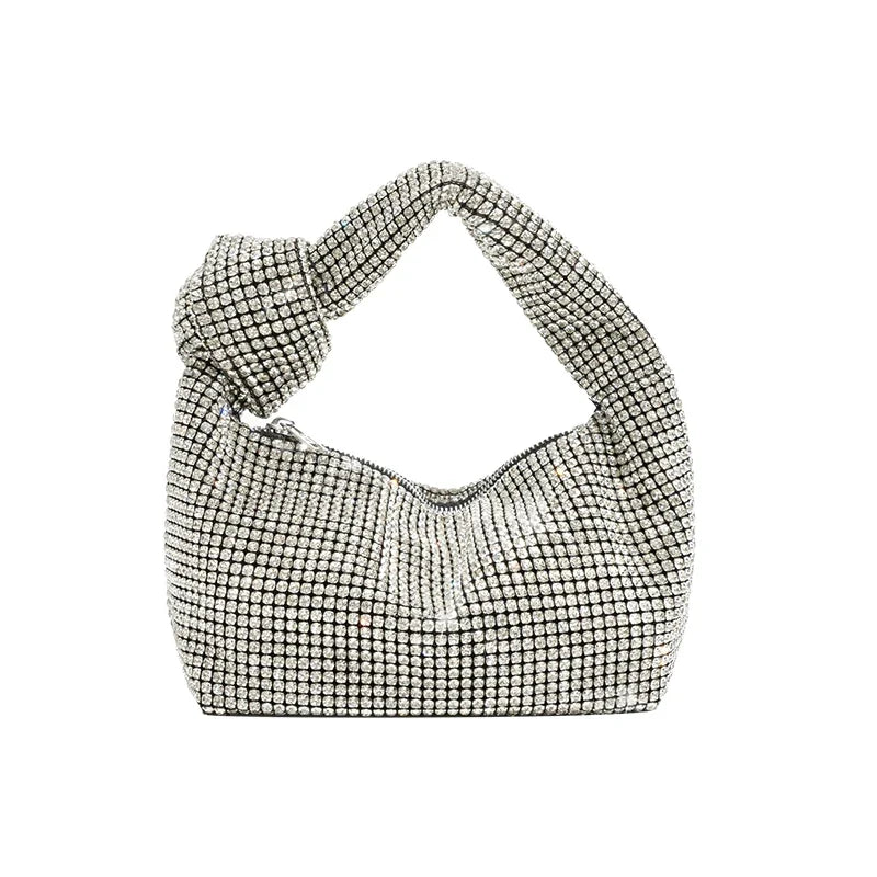 Luxury Rhinestones Knot Handbag