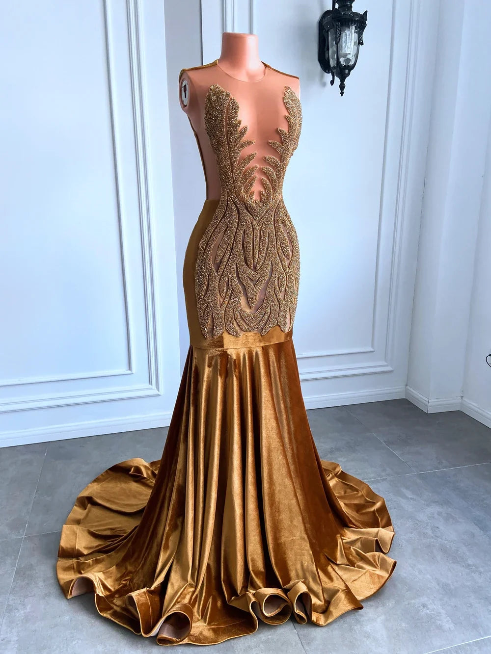 Luxury Velvet Mermaid Dress