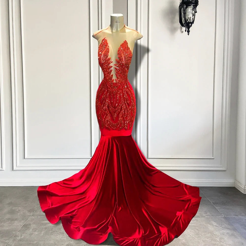 Luxury Velvet Mermaid Dress