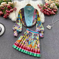 Luxury Vintage Skirt Set