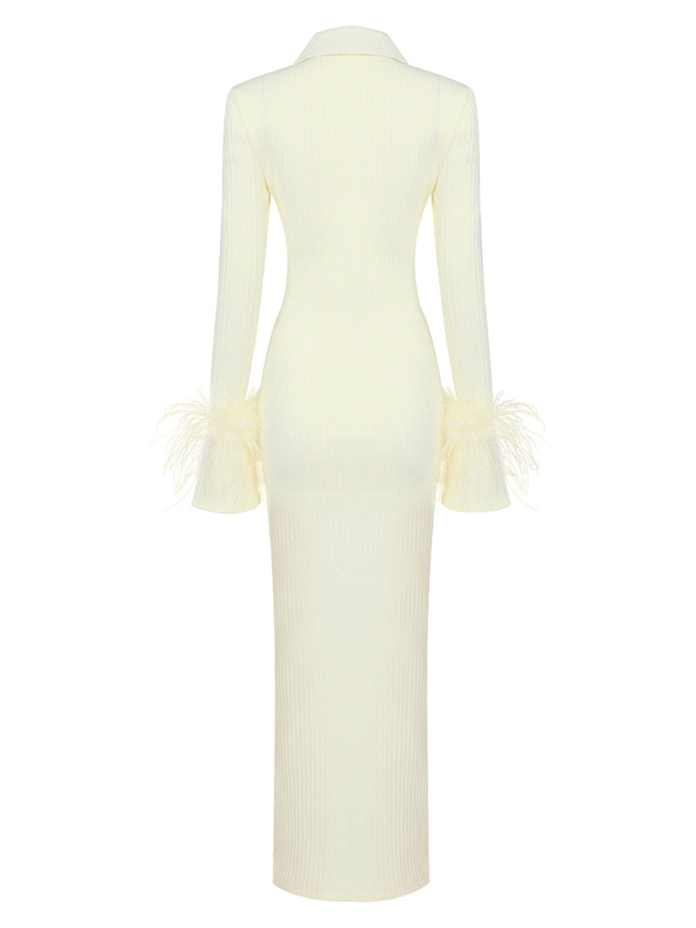 Maddy Feather Bandage Maxi Dress