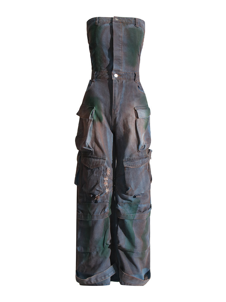 Malika Cargo Jumpsuit