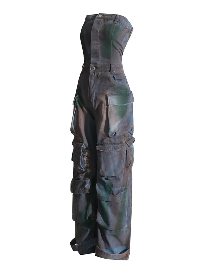 Malika Cargo Jumpsuit