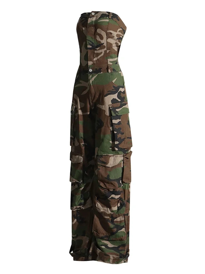 Malika Cargo Jumpsuit