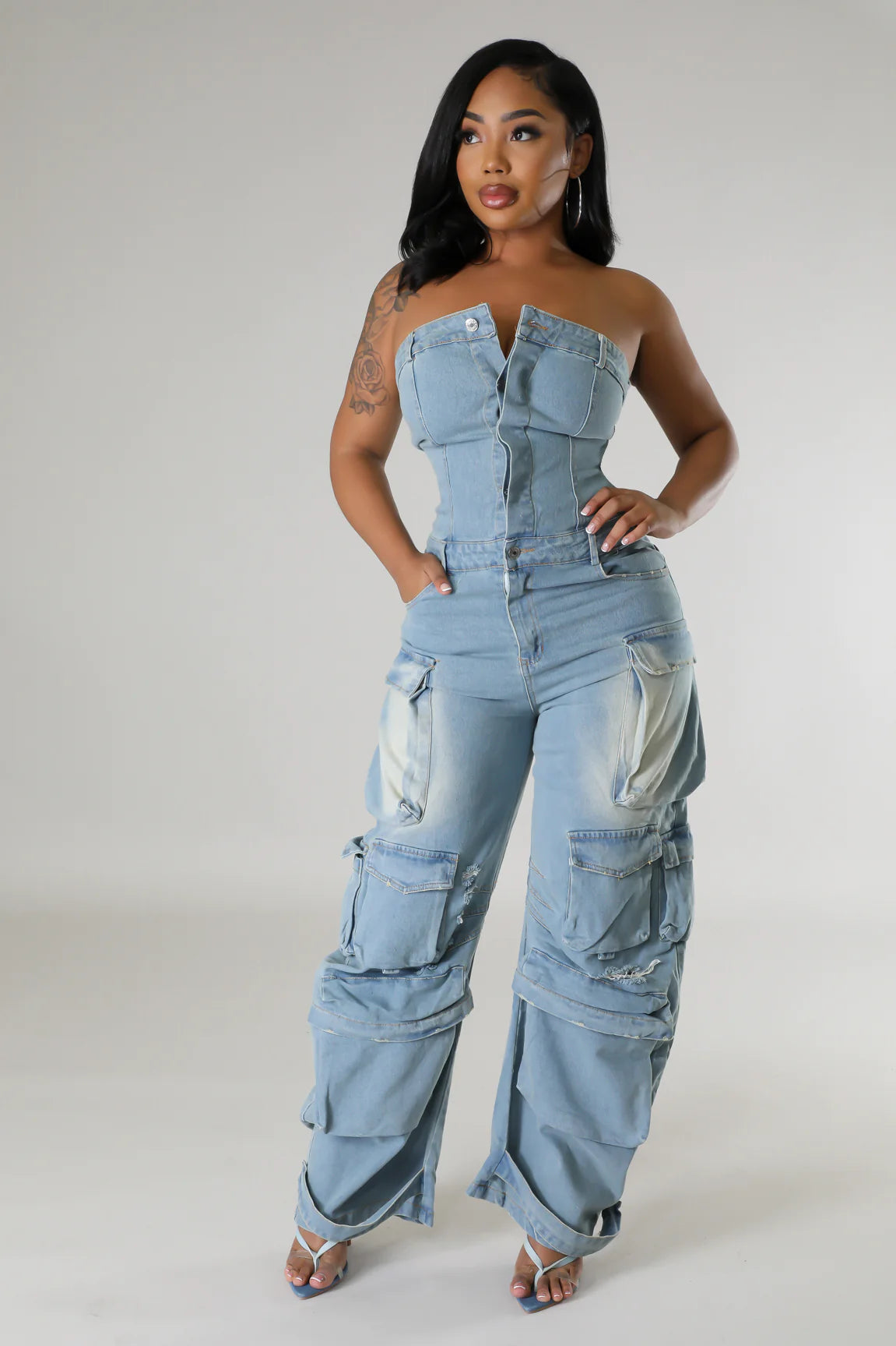Malika Cargo Jumpsuit