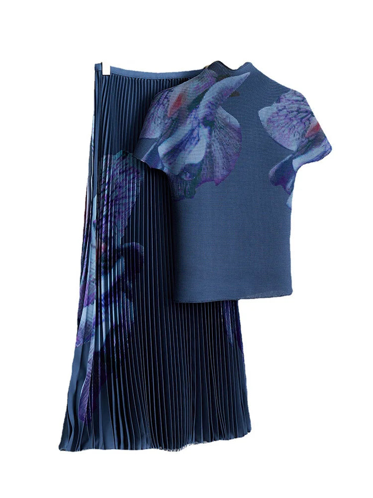 Marinda Pleated Skirt Set