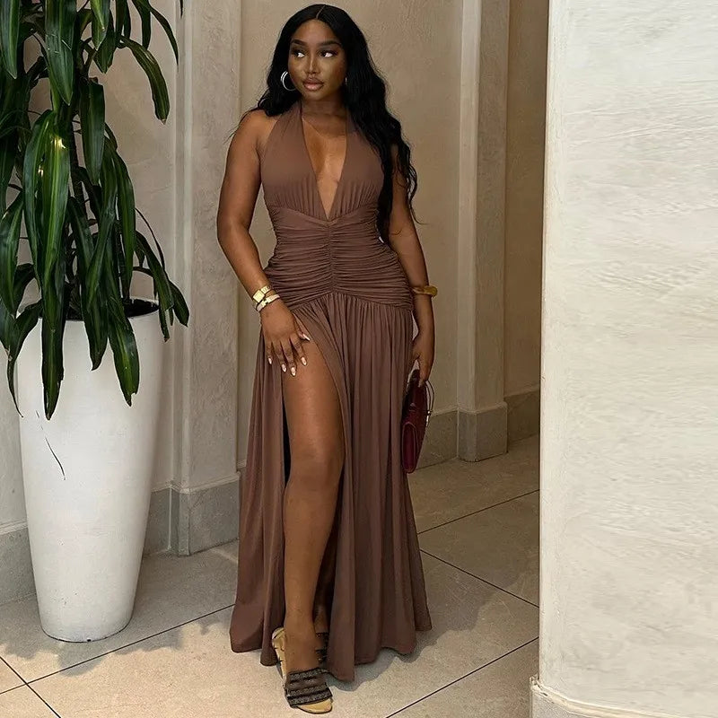 Mercy Pleated Maxi Dress