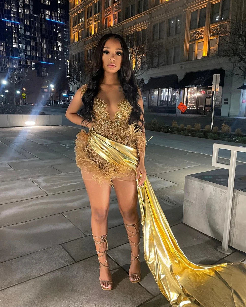 Miranda Feather Dress