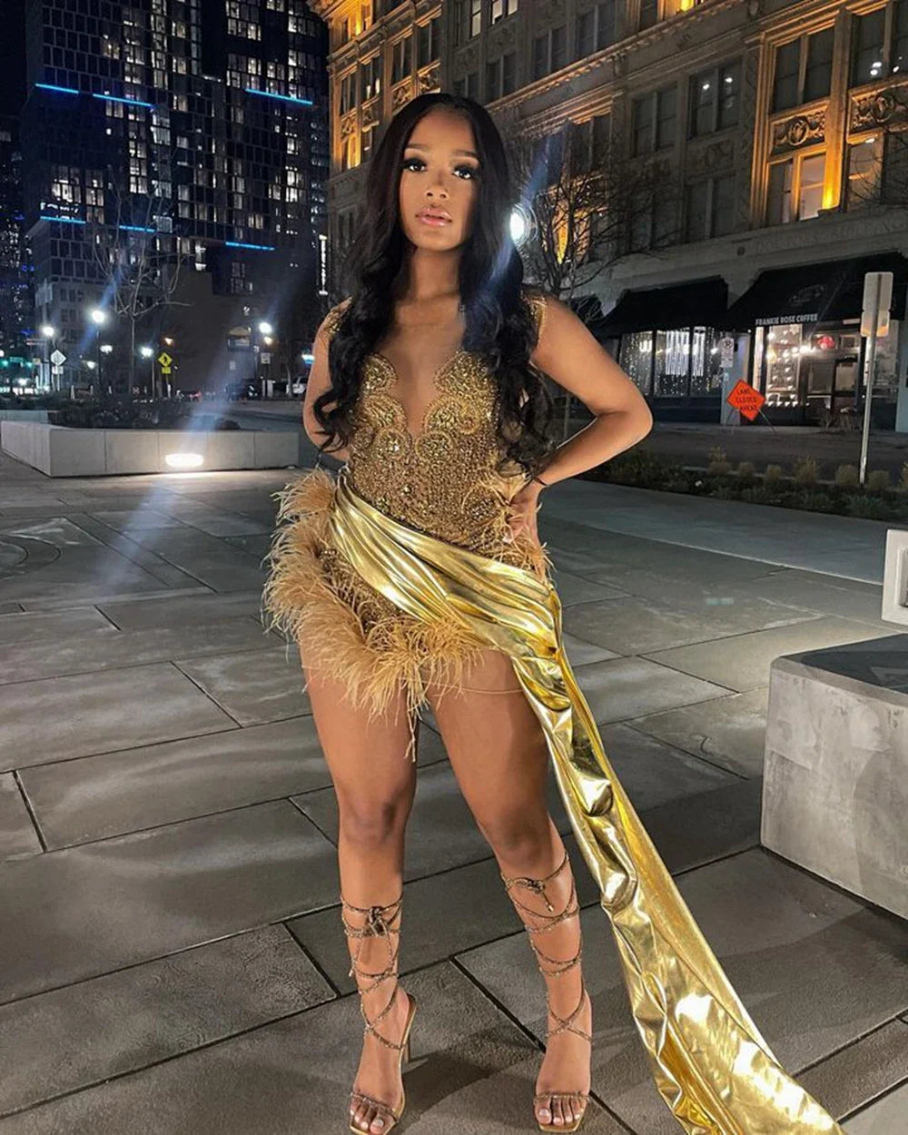 Miranda Feather Dress