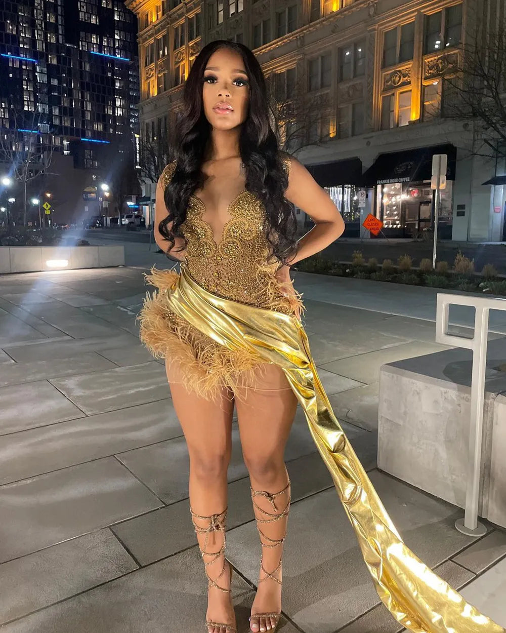 Miranda Feather Dress