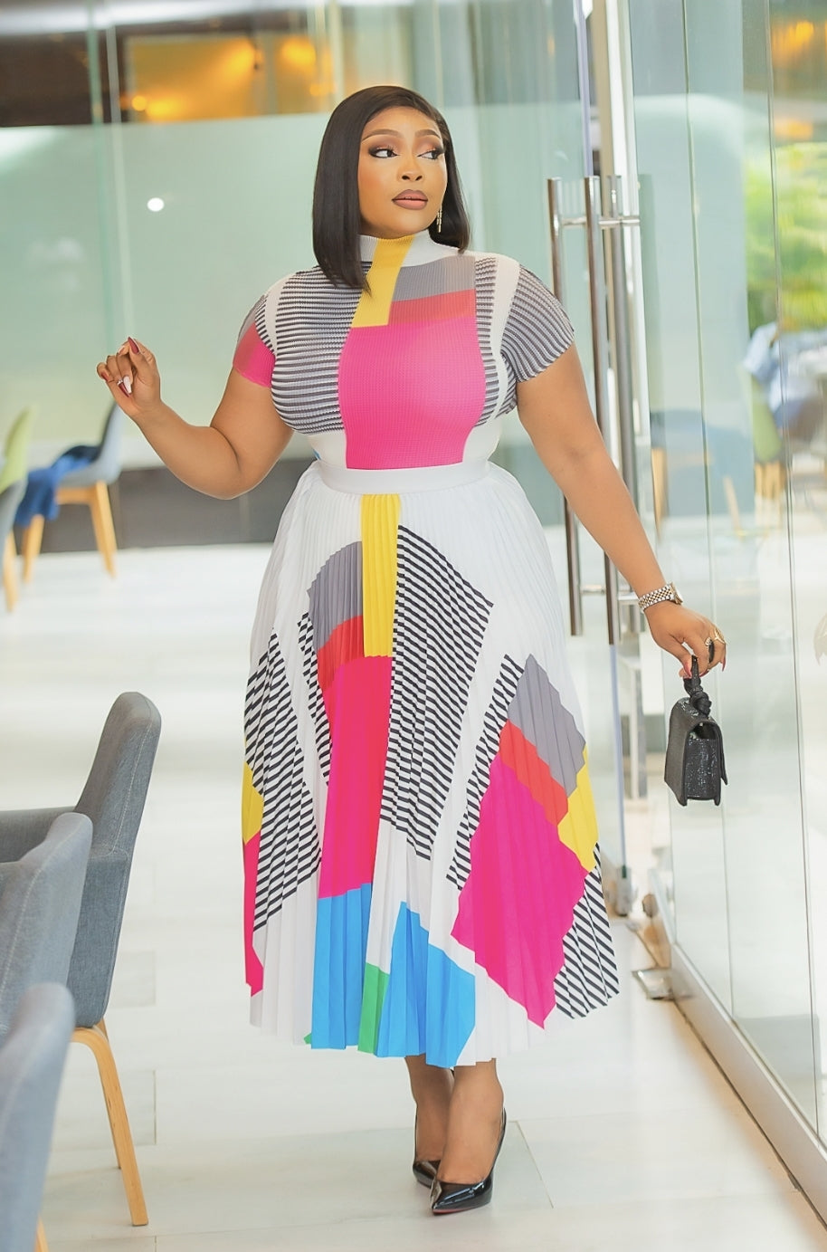 Miyake Pleated Skirt Set